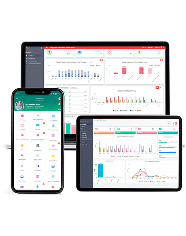 School ERP Software with Mobile Apps